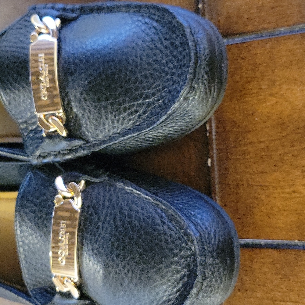 Coach, Women's 10, Black, Loafer Shoe